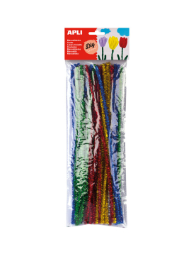 Chenille Cores Brilhantes Sortidas Apli 50un