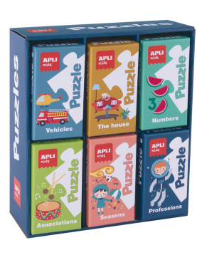 Jogo Educativo Puzzle Apli Kids Cx Expositor 6un