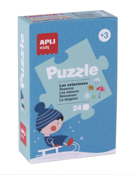 Jogo Puzzle Apli Kids Tema 4 Estações 24 Peças