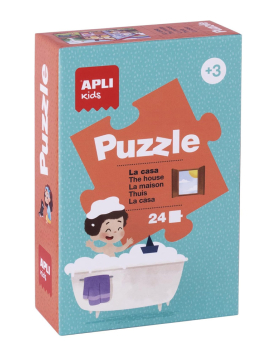Jogo Puzzle Apli Kids Tema A Casa 24 Peças