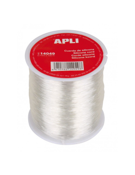 Elástico Fio Silicone Apli Transparente 7mmx100m 1un