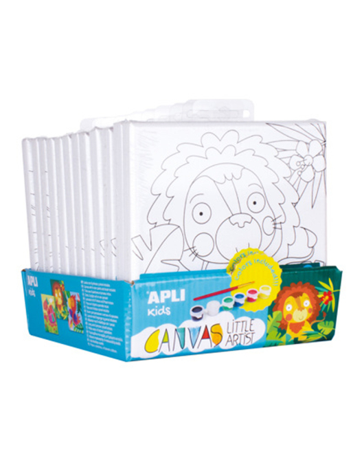 Telas Desenhos Animais 15x15cm Apli Kids Expositor 12un