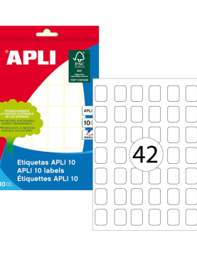 Etiquetas 016x022mm 10Fls A5 01639 Apli 420un