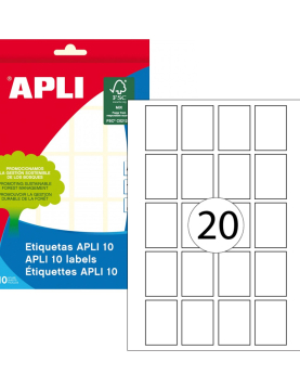 Etiquetas 022x032mm 10Fls Apli 200un