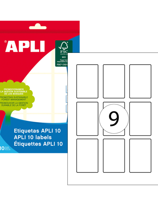 Etiquetas 034x053mm 10Fls A5 Apli 90un