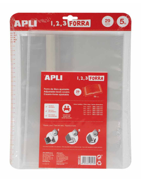 Forra Livros Ajustável 290x530mm 75mic Apli 5un
