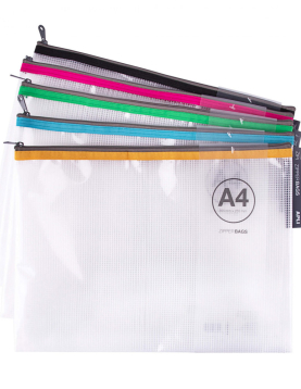 Bolsa 355x255mm A4 Fecho Correr Plástico APLI Sortido