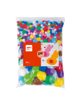 Pom Pom Apli Cores Sortidas 500un