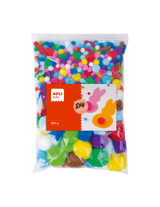 Pom Pom Apli Cores Sortidas 500un