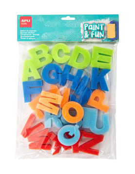 Esponja Carimbo ABC Apli Kids Paint & Fun 26un