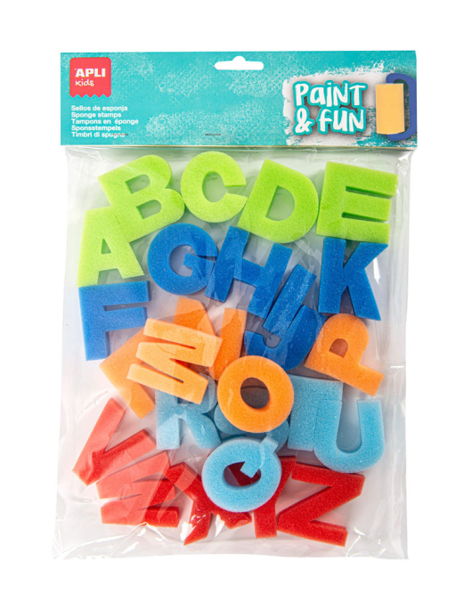 Esponja Carimbo ABC Apli Kids Paint & Fun 26un