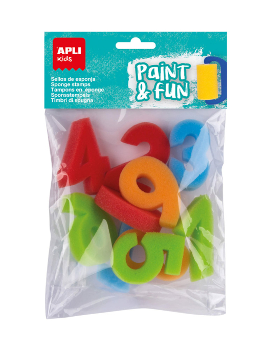Esponja Carimbo 123 Apli Kids Paint & Fun 10un