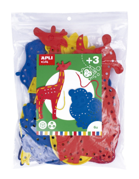 Jogo Sensorial Apli Formas Animais Costura Sortido 6un