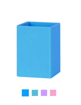 Porta Lápis Silicone Quadrado Soft Nordic Apli Sortido