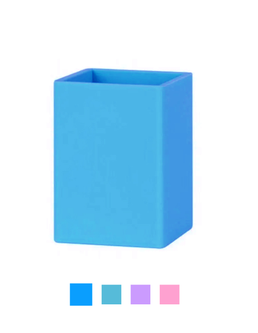 Porta Lápis Silicone Quadrado Soft Nordic Apli Sortido