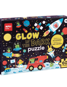 Jogo Educativo Puzzle Apli Fluor Espaço 60 Peças