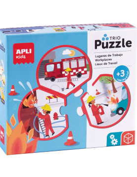 Puzzle Trio Profissões  24 Peças