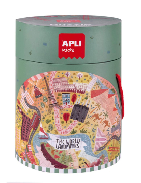 Jogo Educativo Puzzle Circular Apli Monumentos 48 Peças