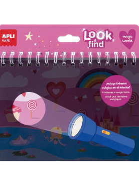 Livro Procura e Encontra Mundo Mágico Apli Kids 6Fls