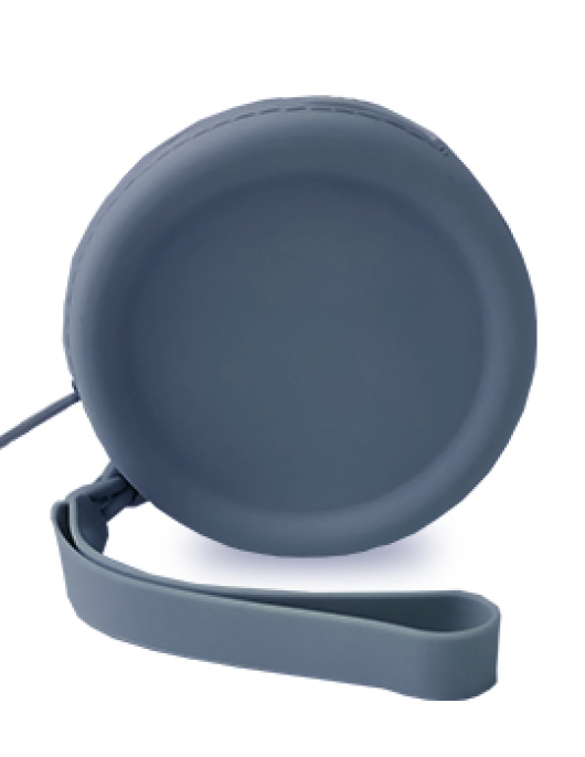 Porta Moedas Silicone Up North com Fecho Azul Cinza Apli