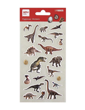 Autocolante Dinossauros Realistas 1 Folha