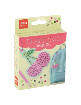 Kit Craft Adereço Diamond Cereja Apli Kids