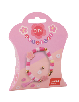Kit Pulseiras Pink Flower Apli Kids
