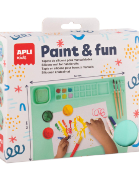 Tapete Lavável de Silicone para Pinturas Verde