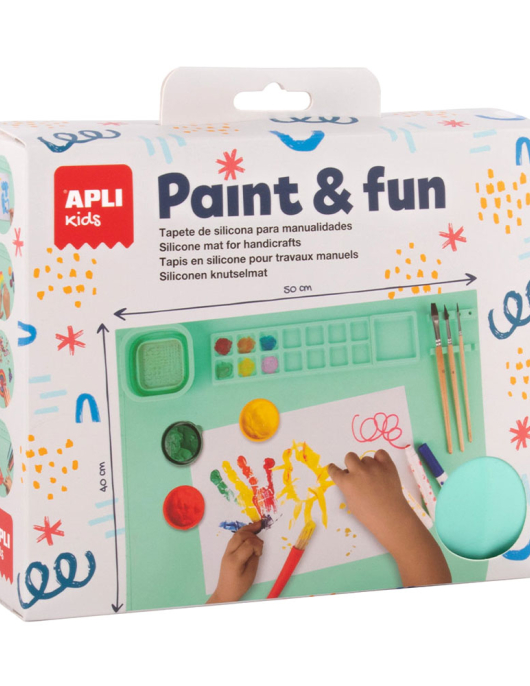 Tapete Lavável de Silicone para Pinturas Verde