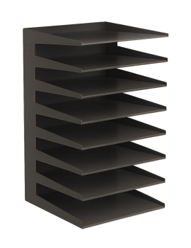 Conjunto 8 Tabuleiros Metálicos Preto