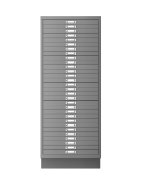 Móvel Metal 940x279x429 com 30 Gavetas Cinza