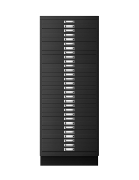 Móvel Metal 940x279x429 com 30 Gavetas Preto