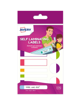 Etiquetas AUTOLAMINADAS 86x17mm Avery 2 Folhas 12un