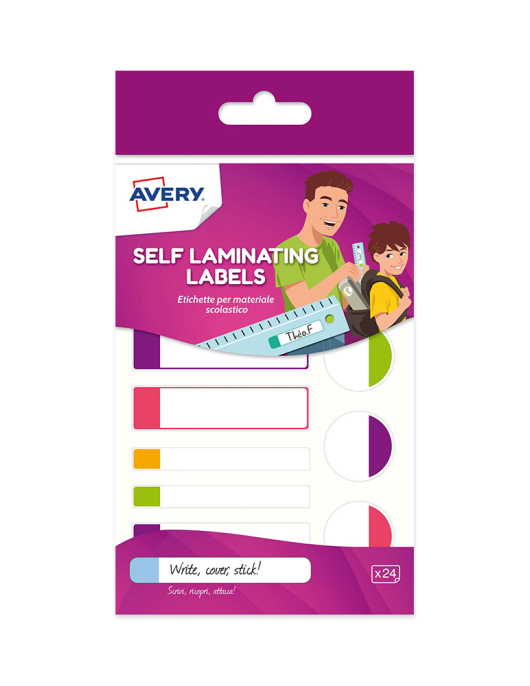 Etiquetas AUTOLAMINADAS 86x17mm Avery 2 Folhas 12un