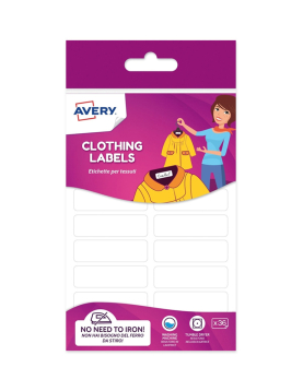 Etiquetas TECIDO 45x13mm Avery 36un