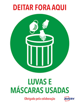 Sinalética Deitar Fora Aqui Adesivo A4 2un