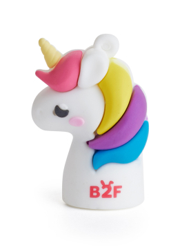 Afia Lápis 1 Boca Silicone Unicórnio 1un