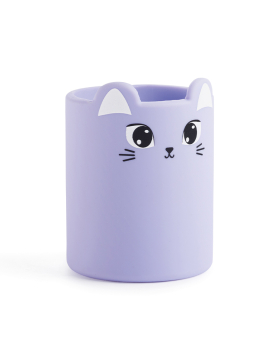 Porta Lápis Silicone Redondo Wildly Gatinha