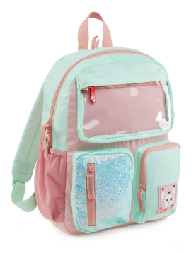 Mochila Infantil Turquesa e Rosa 17L