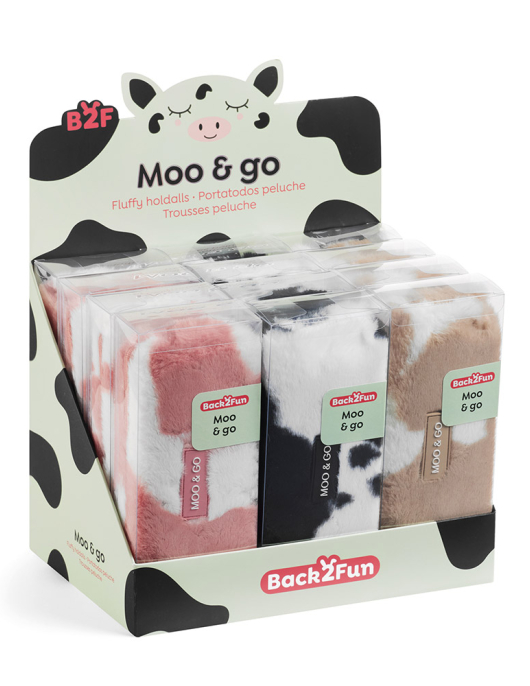 Estojo Peluche Moo/Go Expositor 12un
