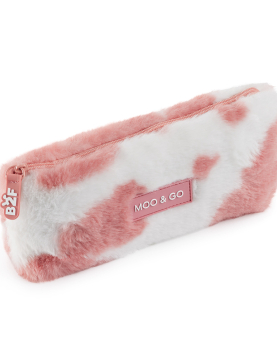 Estojo Peluche Moo/Go Rosa