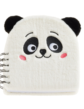 Bloco Espiral 160x160mm Liso Peluche Panda 80Fls 1un