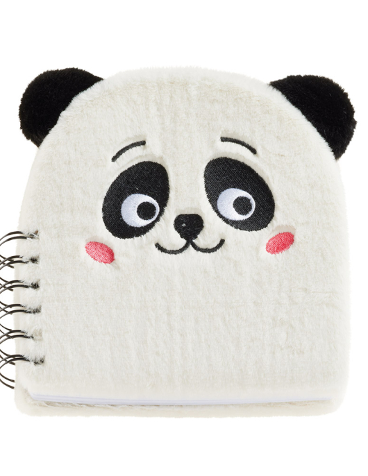 Bloco Espiral 160x160mm Liso Peluche Panda 80Fls 1un
