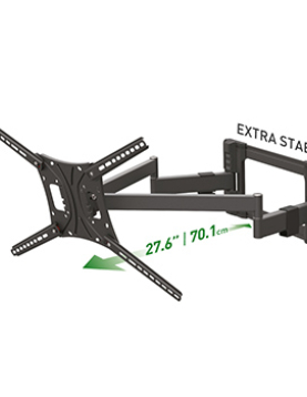 Suporte Parede TV 13-90 Pol 4 Movimentos Longo