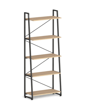 Estante 5 Prateleiras 70x30x170cm Carvalho Claro