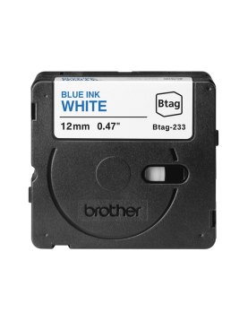 Fita Btag233 12mmx4mts Branco/Azul