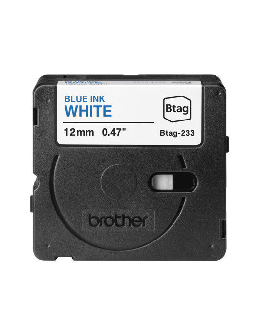 Fita Btag233 12mmx4mts Branco/Azul