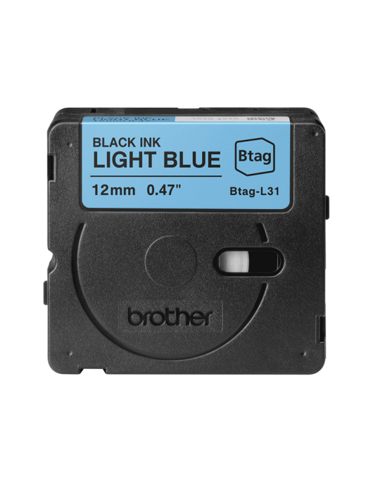 Fita Btagl31 12mmx4mts Azul Claro/Preto