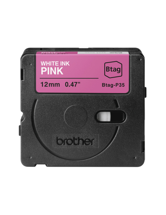 Fita Btagp35 12mmx4mts Rosa/Branco
