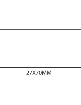 Etiquetas 27x70 Pack de 12 Folhas Brother SC-2000USB